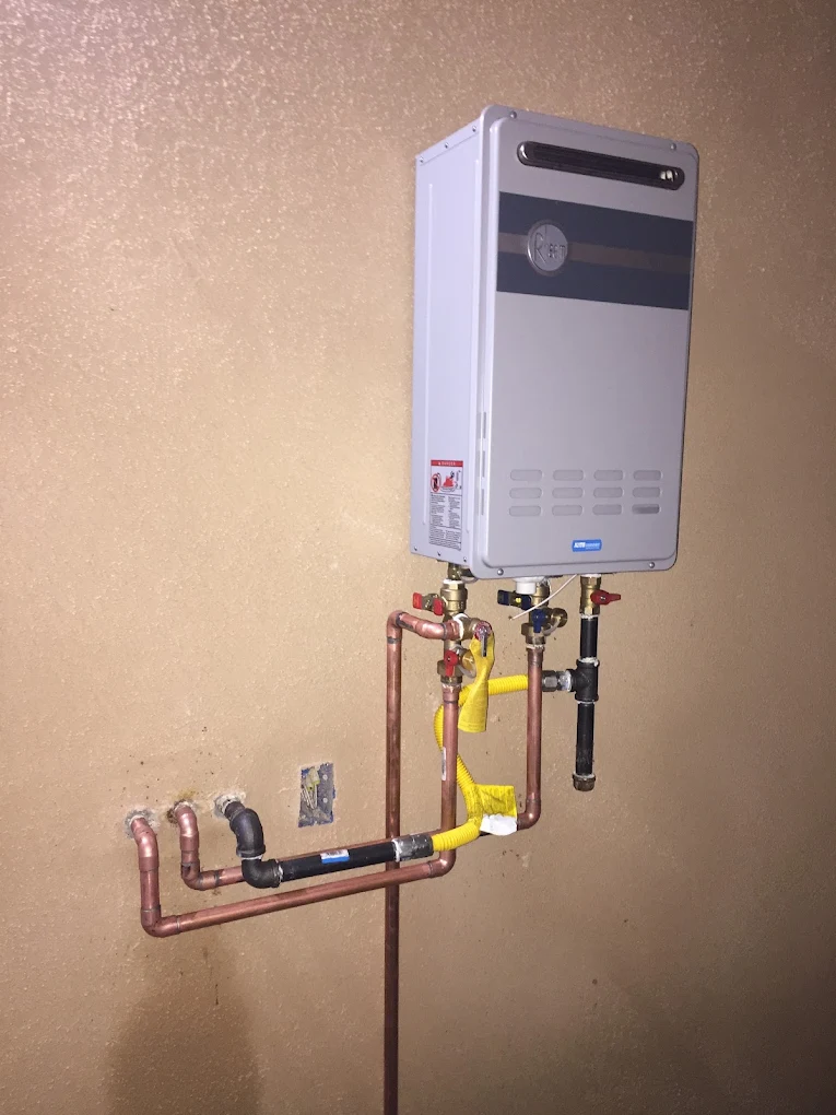 Tankless water heater installation by Advanced Home Repairs LLC